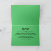 Poinsettia Prettige feestdagen Klant Kaart (Binnen)