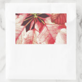 Poinsettia Rechthoekige Sticker (Tas)