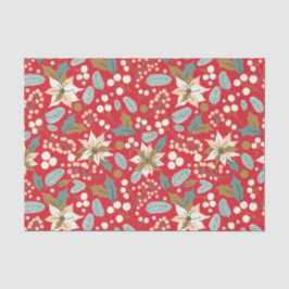 Poinsettia red background wintervakantie wrapping tissuepapier