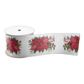 Poinsettia Ribbon Satijnen Lint (Spoel)