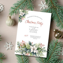 Poinsettia Rode Bessen Kerstvakantie Feest