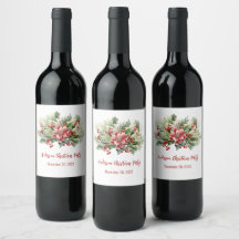 Poinsettia Rode Bessen Kerstvakantie Feest