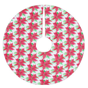 Poinsettia Rode Bloemen Kerstmis Bloem Kerstboom Rok