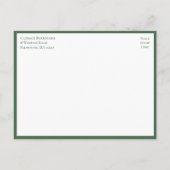 Poinsettia Rode Bloemen Kerstmis Verlovingsfeest Uitnodiging Briefkaart (Achterkant)