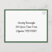 Poinsettia Rode Kerst Bloemen Bruiloft RSVP Briefkaart (Achterkant)