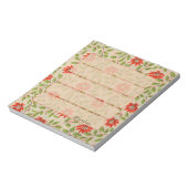  Poinsettia Rode Kerstbloem Persoonlijk Notitieblok (Linkerzijde)