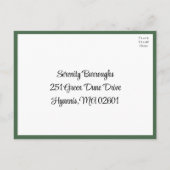 Poinsettia Rode Winter Bruiloft Kerstmis RSVP Briefkaart (Achterkant)