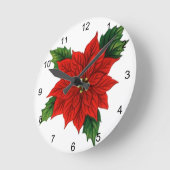 Poinsettia Ronde Klok (Hoek)