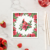 Poinsettia Rood Kardinaal Kerstvakantie Servet (Insitu)