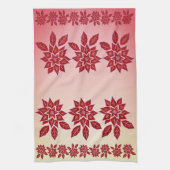 Poinsettia (rood) theedoek (Verticaal)