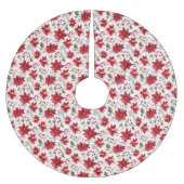 Poinsettia Rood Wit Groen Vakantie Kerstmis Kerstboom Rok (Voorkant)