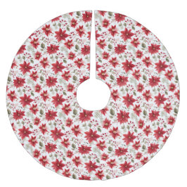 Poinsettia Rood Wit Groen Vakantie Kerstmis Kerstboom Rok