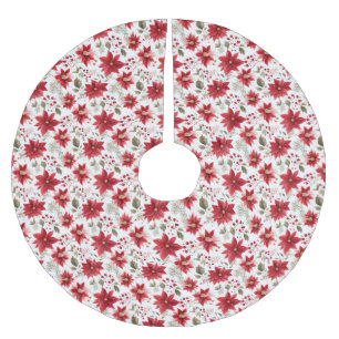 Poinsettia Rood Wit Groen Vakantie Kerstmis Kerstboom Rok