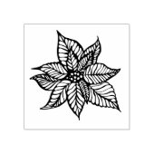 Poinsettia Rubberstempel (Afrduk)