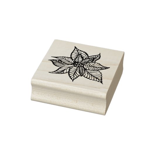 Poinsettia Rubberstempel (Stempel)