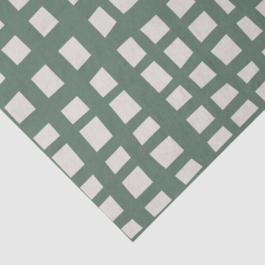 Poinsettia Sage Green Ivory Christmas gift Tissuepapier (Detail)