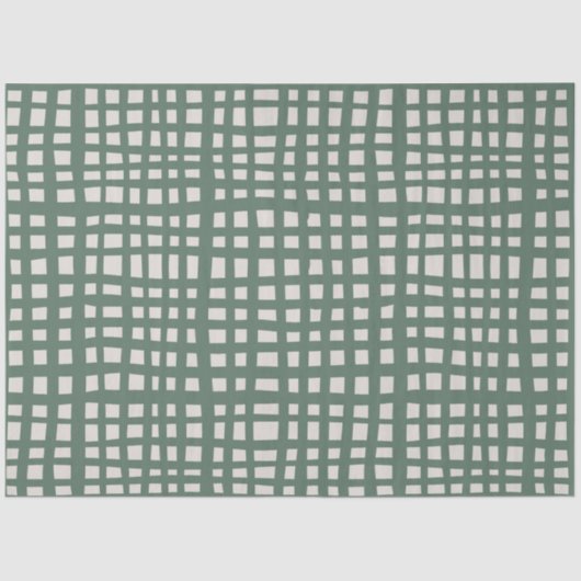 Poinsettia Sage Green Ivory Christmas gift Tissuepapier (Voorkant)