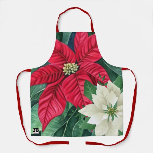 Poinsettia Schort (Voorkant)