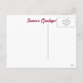 Poinsettia Seizoen Groeten Feestdagenkaart (Achterkant)