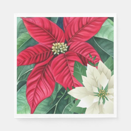 Poinsettia Servet (Voorkant)