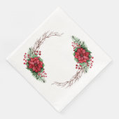  Poinsettia Servet (Hoek)