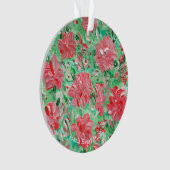 Poinsettia-sieraad Ornament (voorkant)