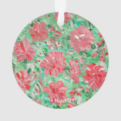 Poinsettia-sieraad Ornament (achterkant)