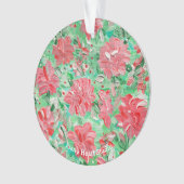 Poinsettia-sieraad Ornament (voorkant)