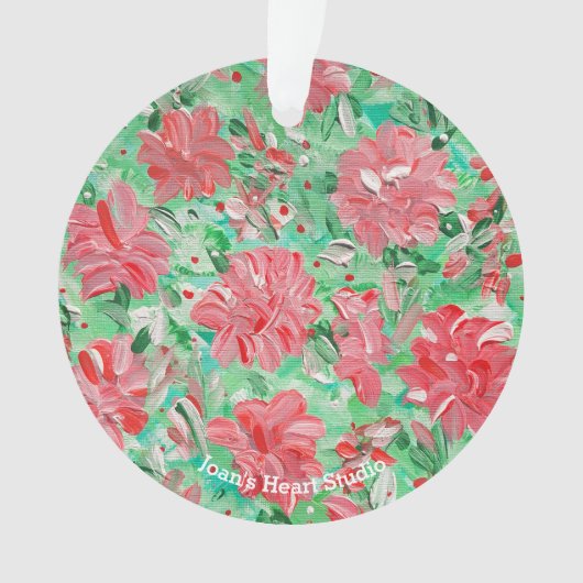 Poinsettia-sieraad Ornament (voorkant)