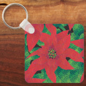 Poinsettia Sleutelhanger (Voorkant)
