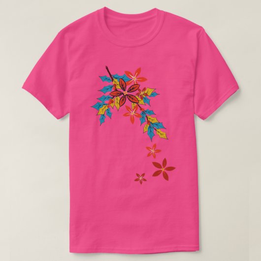 Poinsettia Sprig T-shirt (Design voorkant)