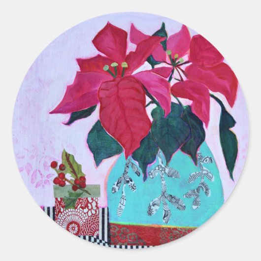 Poinsettia Sticker (Voorkant)