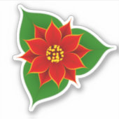 Poinsettia Sticker (Voorkant)