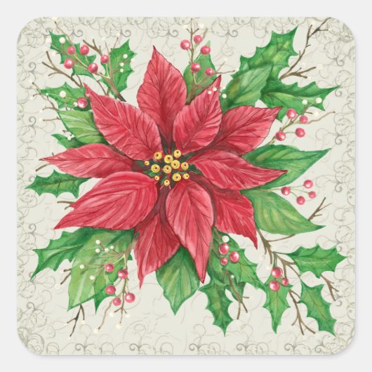 Poinsettia Sticker - SRF (Voorkant)