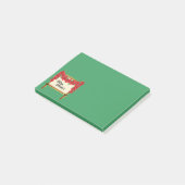 Poinsettia Swag Wooden Sign Teacher Gift Post-it® Notes (Schuin)