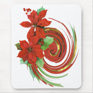 Poinsettia Swirl Muismat