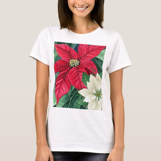Poinsettia T-shirt (Voorkant)