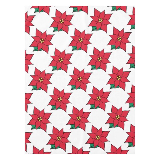 Poinsettia Tablecloth Tafelkleed (Voorkant)