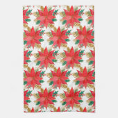 Poinsettia Theedoek (Verticaal)