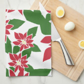 Poinsettia Theedoek (Quarter Fold)