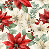 Poinsettia Throw Blanket Traditional Holiday Gift Fleece Deken