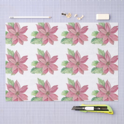 Poinsettia Tissuepapier (Craft)