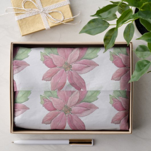 Poinsettia Tissuepapier (Geschenk)