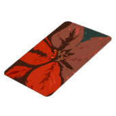 Poinsettia Traditioneel design Magneet (Linkerzijde)