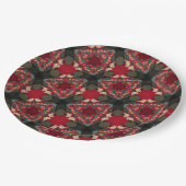 Poinsettia Trifecta  Abstract Design ll  Papieren Bordje (Gekanteld)