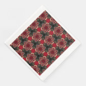 Poinsettia Trifecta Abstract Design Servet (Hoek)