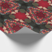 Poinsettia Trifectata Abstract Design Ii Cadeaupapier (Hoek)