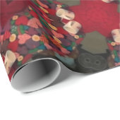 Poinsettia Trifectata Abstract Design Ii Cadeaupapier (Rol Hoek)