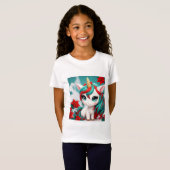 Poinsettia Unicorn T-shirt (Voorkant volledig)