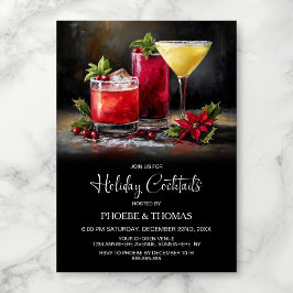 Poinsettia Vakantie Kerstborrel Kaart